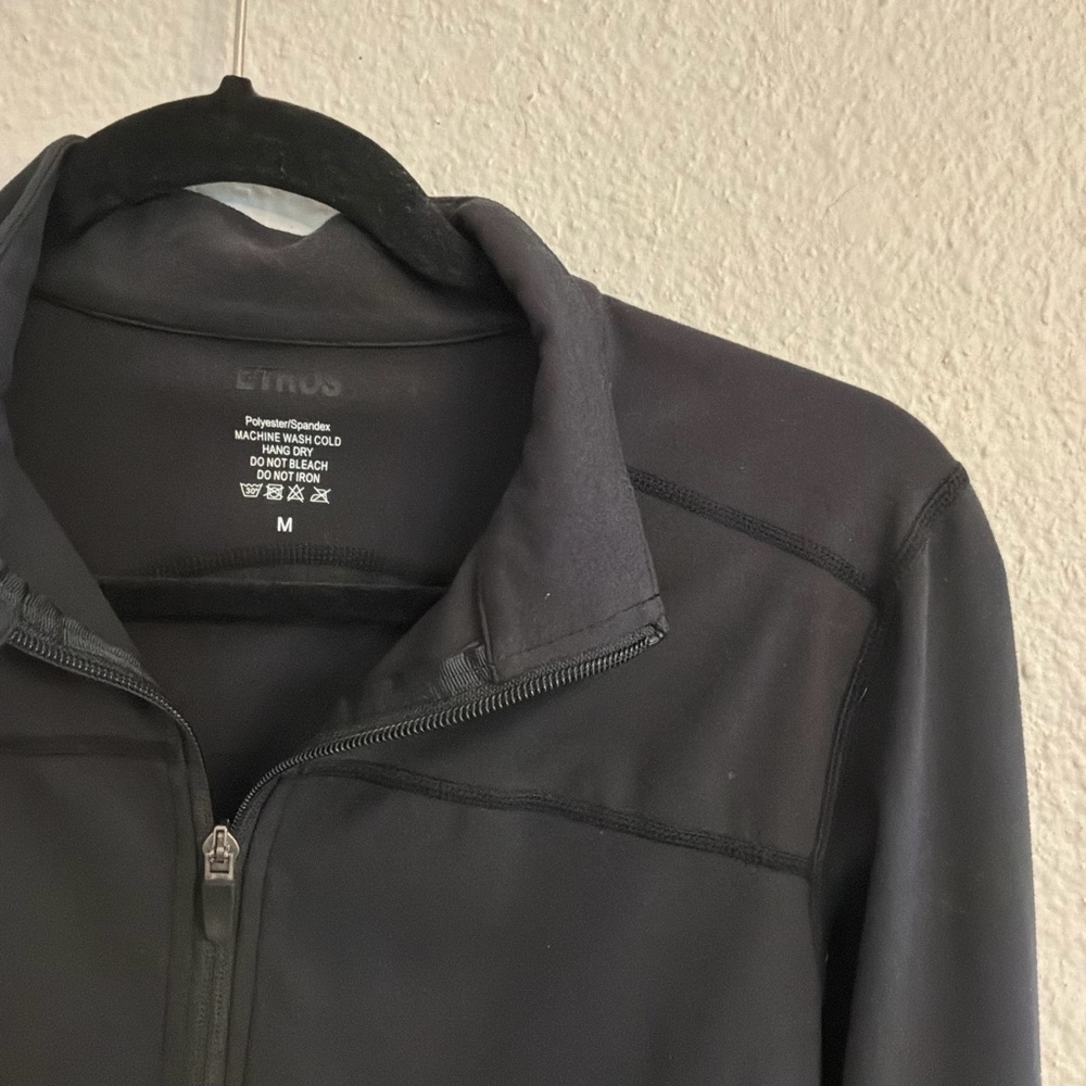 Men’s Lightweight Black Zip-Up Shirt Jacket
